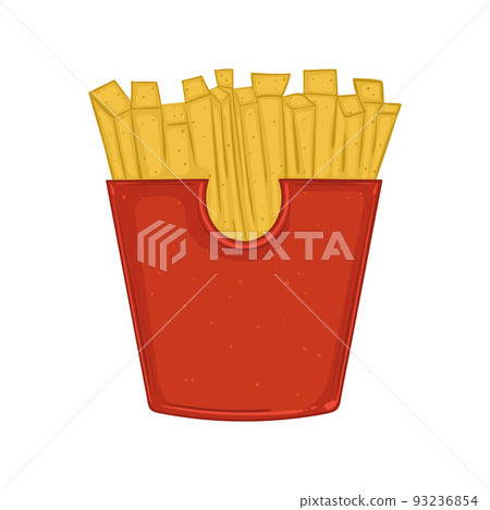 Isolated french fries icon Fast food Vector - Stock Illustration ...