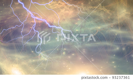 Lightning in deep space - Stock Illustration [93237361] - PIXTA