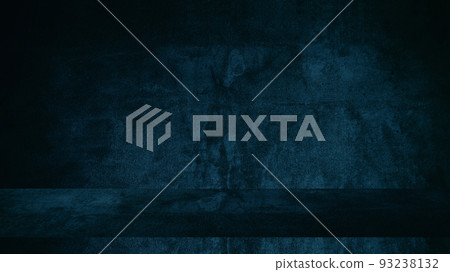 Blue designed grunge concrete texture. Vintage background with space for text or image 93238132