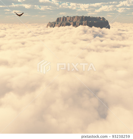 Eagle above the clouds 93238259