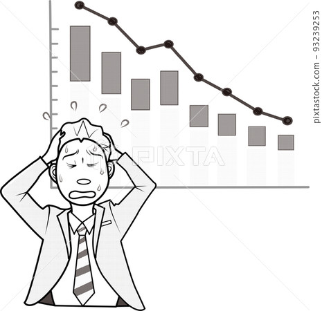 A businessman who is worried about a decrease in income 93239253