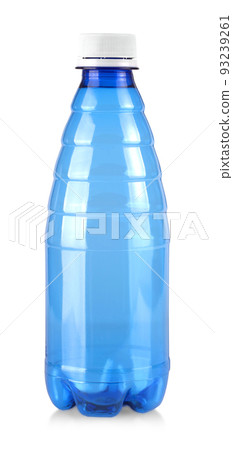 blue water bottle isolated on white with clipping path 93239261
