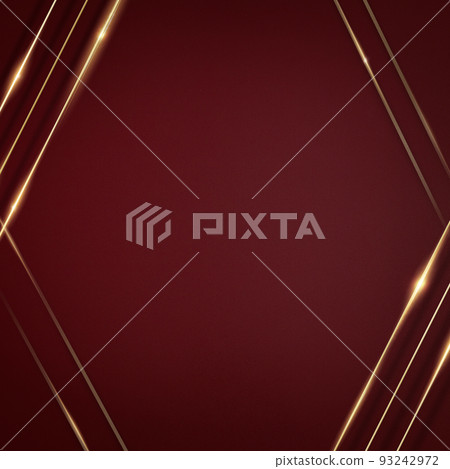 wine red background with gold decoration 93242972