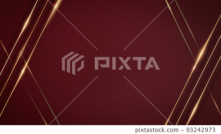 酒紅色背景與金色裝飾 93242973