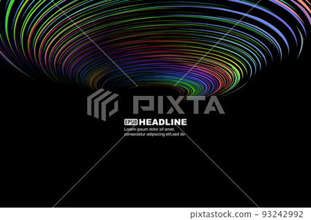 色彩斑斓的螺旋線漩渦抽象紋理背景 93242992