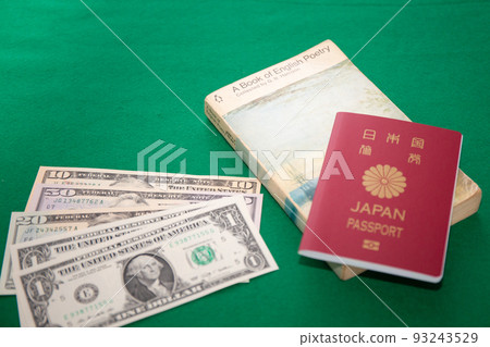 Paperback, US Dollars and Passport Paperback, US Dollars and Passport 93243529