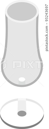 Empty champagne glass illustration material 93243697