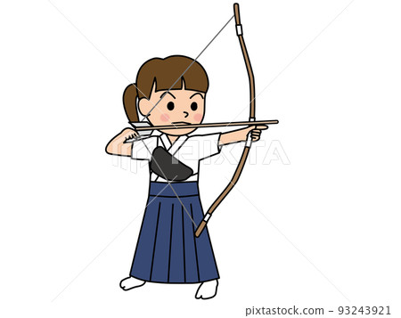 girl playing archery 93243921