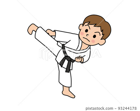 boy kicking karate boy kicking karate 93244178