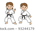 boy girl doing karate 93244179