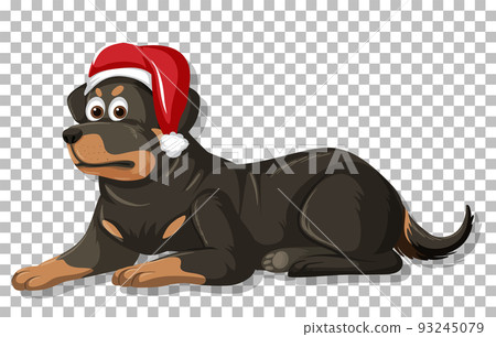 Cute dog on grid background 93245079