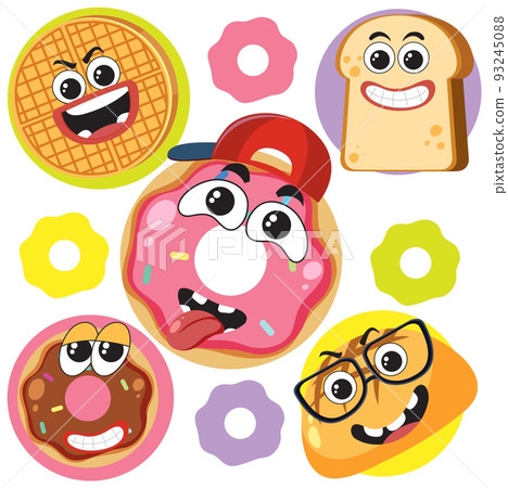 Food and dessert seamless pattern Food and dessert seamless pattern 93245088