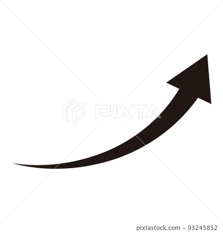 箭頭(上升圖像)黑色 箭頭(上升圖像)黑色 93245852