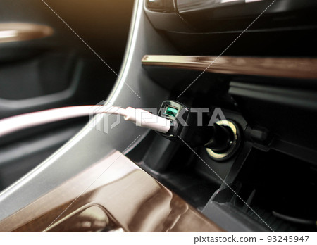 USB port charger in car. 93245947