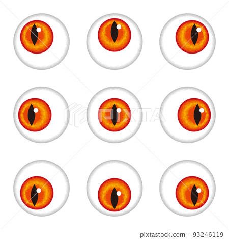 eyeball cat eyes monster set 93246119