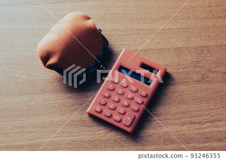 Wallet and calculator Money image Wallet and calculator Money image 93246355