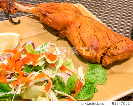 Indian food, tandoori chicken Indian food, tandoori chicken 93247091