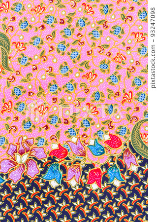 The Batik sarong pattern background in Thailand, traditional batik sarong in Asian. The Batik sarong pattern background in Thailand, traditional batik sarong in Asian. 93247098