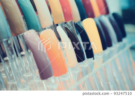 colorful artificial nails in beauty shop colorful artificial nails in beauty shop 93247510
