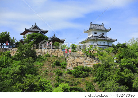 [Hiroshima Prefecture] Innoshima Suigun Castle in sunny weather 93248080