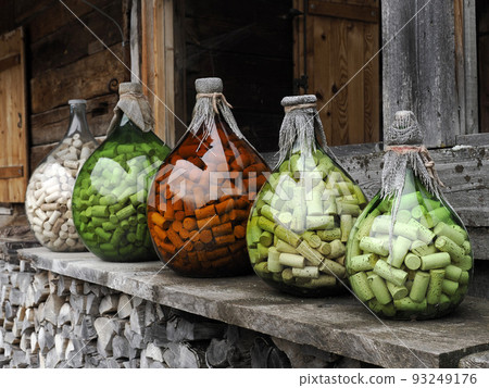 many wine bottle cork inside glass jar 93249176