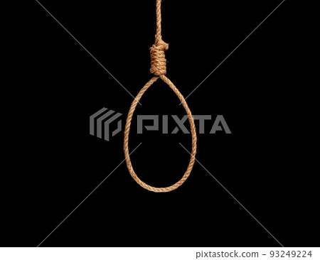 Brown jute rope with non slip mono knot, isolated on white background. Brown jute rope with non slip mono knot, isolated on white background. 93249224