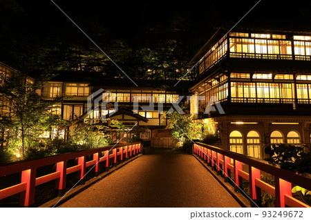 [群馬縣]關禪館島溫泉夜景 93249672