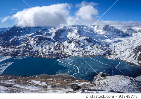 Mont-Cenis Lake in the french alps Mont-Cenis Lake in the french alps 93249775