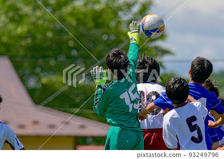 Boys' soccer game landscape 93249796