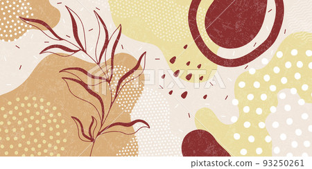 Background pattern, abstract colored shapes. Modern minimalism trendy pattern background. Vector background. 93250261