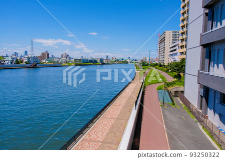 Sumida River from Ogu Bridge (Oji area) 93250322