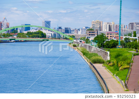 Sumida River from Ogu Bridge (Oji area) 93250323