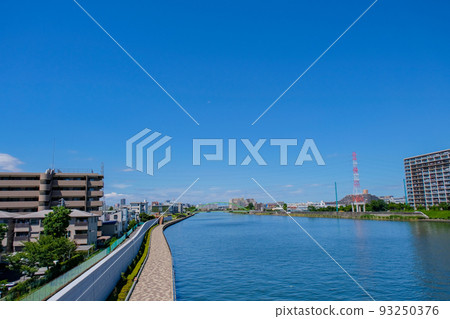 Sumida River from Ogu Bridge (Oji area) Sumida River from Ogu Bridge (Oji area) 93250376