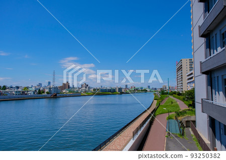 Sumida River from Ogu Bridge (Oji area) 93250382