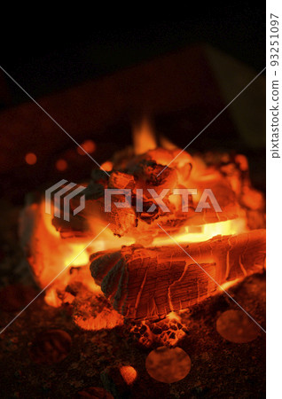 Fire of charcoal fire Fire of charcoal fire 93251097