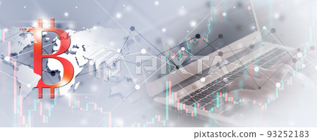 crypto currency mixed media banner crypto currency mixed media banner 93252183
