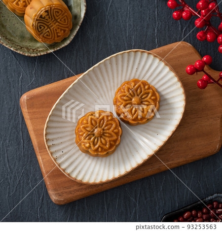 mid-autumn festival moon cake festival top view Mid-Autumn Festival Moon cake げっぺい 93253563
