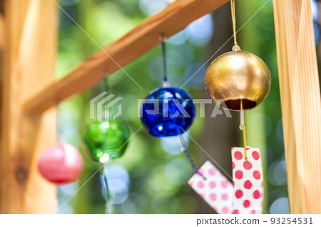 熊野神社（熊野大社）的夏日風景 風鈴裝飾“Kanade”山形縣南陽市 93254531