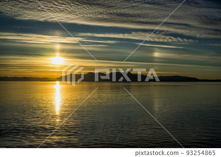 Alaska Cruise, Inside Passage Morning Sunrise 93254865