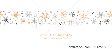 white winter banner christmas card snowflake... - Stock Illustration ...