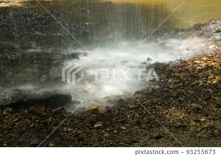 State of the waterfall basin where water hits violently State of the waterfall basin where water hits violently 93255673
