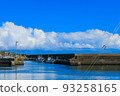Blue sky and fishing port 93258165