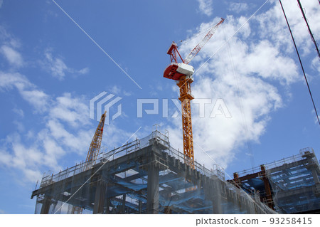 Crane at building construction site Crane at building construction site 93258415