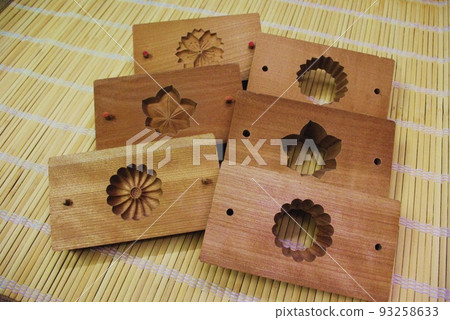 日式點心菊花、楓木、櫻花木模 93258633