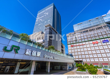 Tokyo cityscape in Japan View of Tokyo Shinjuku Station and Takashimaya etc. Tokyo cityscape in Japan View of Tokyo Shinjuku Station and Takashimaya etc. 93259767