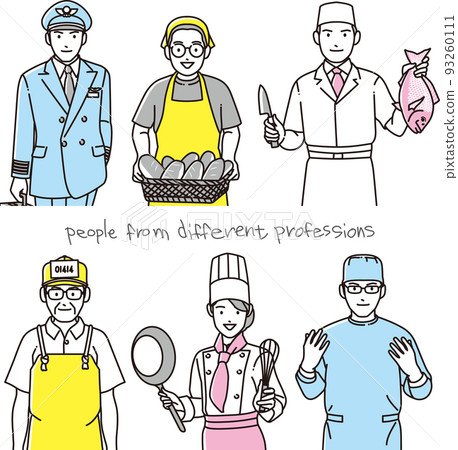 People of various occupations set 93260111