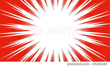 紅色集中線矢量素材 紅色集中線矢量素材 93260265