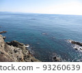 View of Katsurahama beach in winter from a rock 93260639