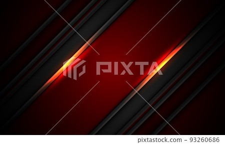 Abstract grey stripe slash orange light on deep red design modern futuristic background vector 93260686