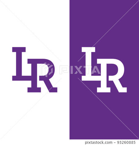 L R LR RL Letter Monogram Initial Logo Design Template 93260885